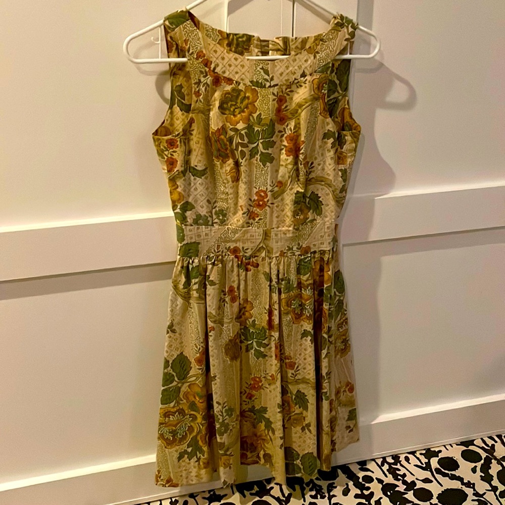 Vintage fall fit and flare dress